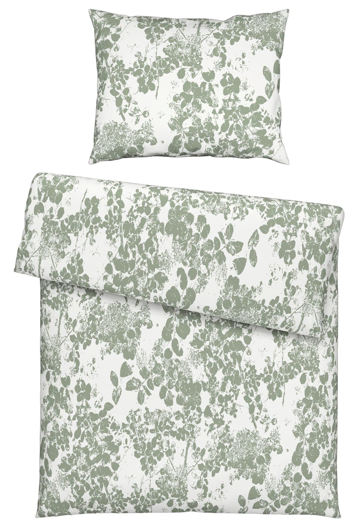 Ágyneműhuzat-garnitúra Skuggan - zsályazöld, Romantik / Landhaus, textil (140/200cm) - Modern Living