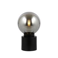 Tischleuchte Marka in Schwarz max. 25 Watt - Schwarz, Design, Glas/Metall (15/24,5cm) - Globo
