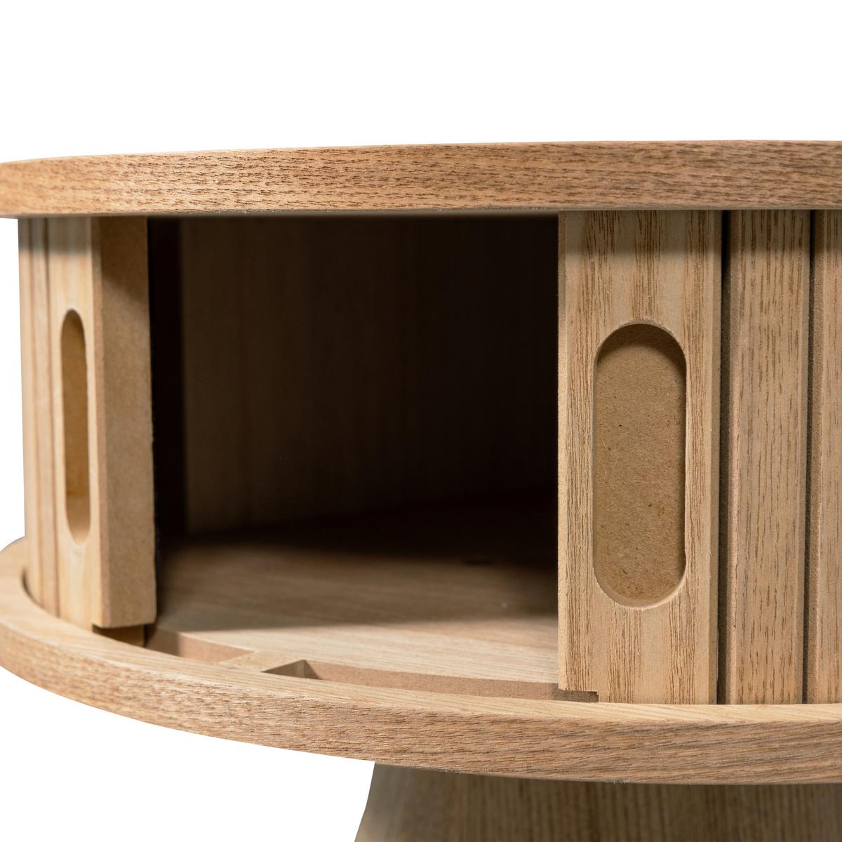 Nachttisch Karri Holz - Naturfarben, Design, Holz/Holzwerkstoff (38/38/46cm) - Livetastic