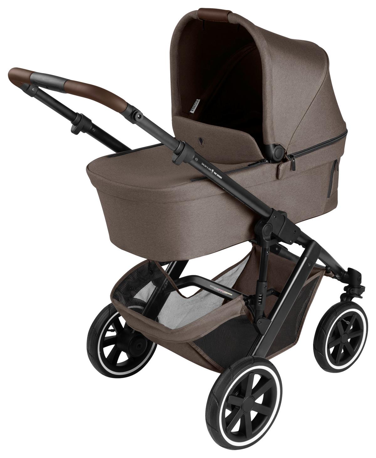 WÓZEK DZIECIĘCY - ZESTAW SALSA 5 AIR MAXI COSI - czarny/biały, Basics, metal/tkanina (95,5/63/118cm) - ABC Design