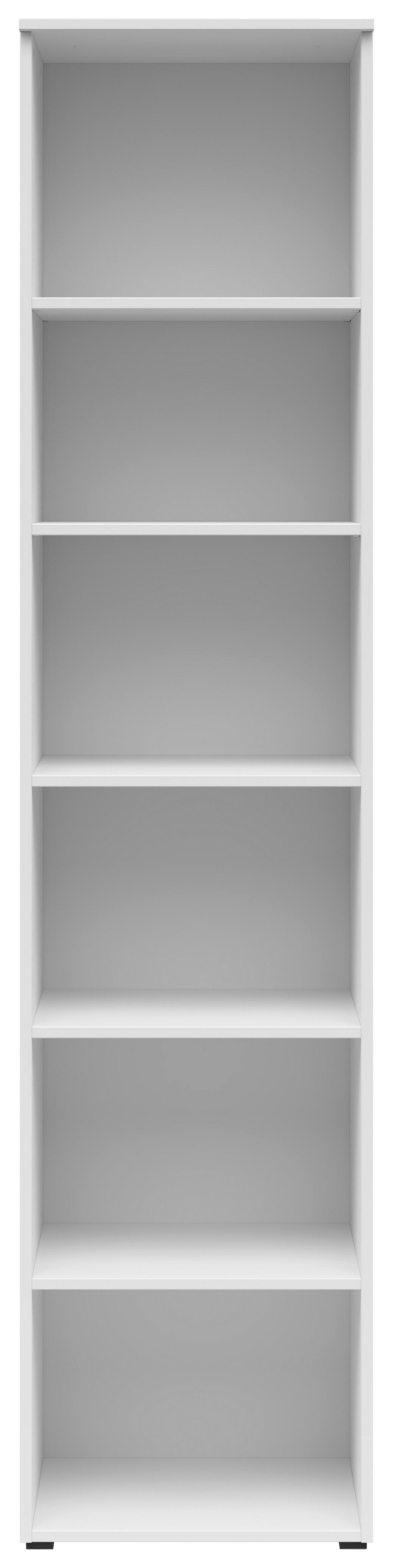 Etajeră MULTI - alb, Modern, material pe bază de lemn (45/195/40cm) - Modern Living