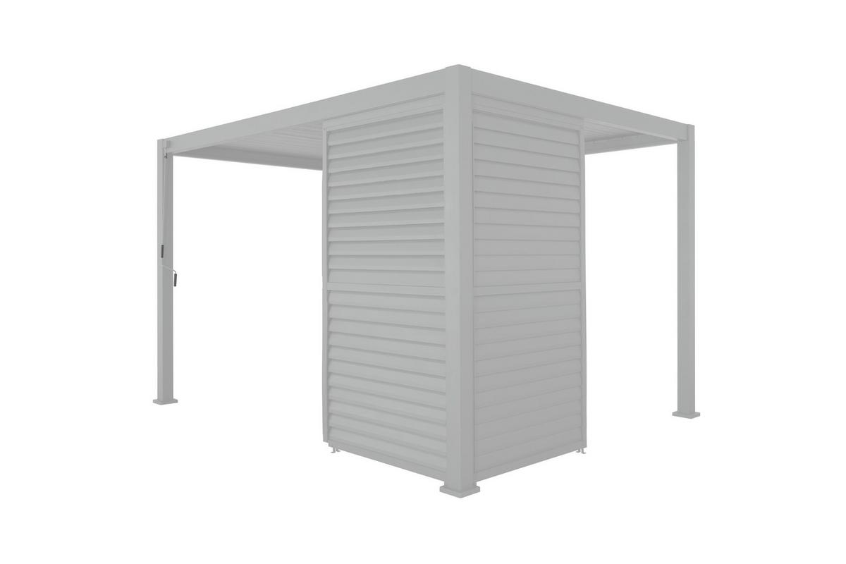 PERGOLA 111 SHUTTER WALL WEIß 123 - Basics (123/240/10cm) - Gardenson