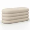 BÄNK LORENA - beige, Modern, trä/textil (110/47/45cm) - Bessagi Home