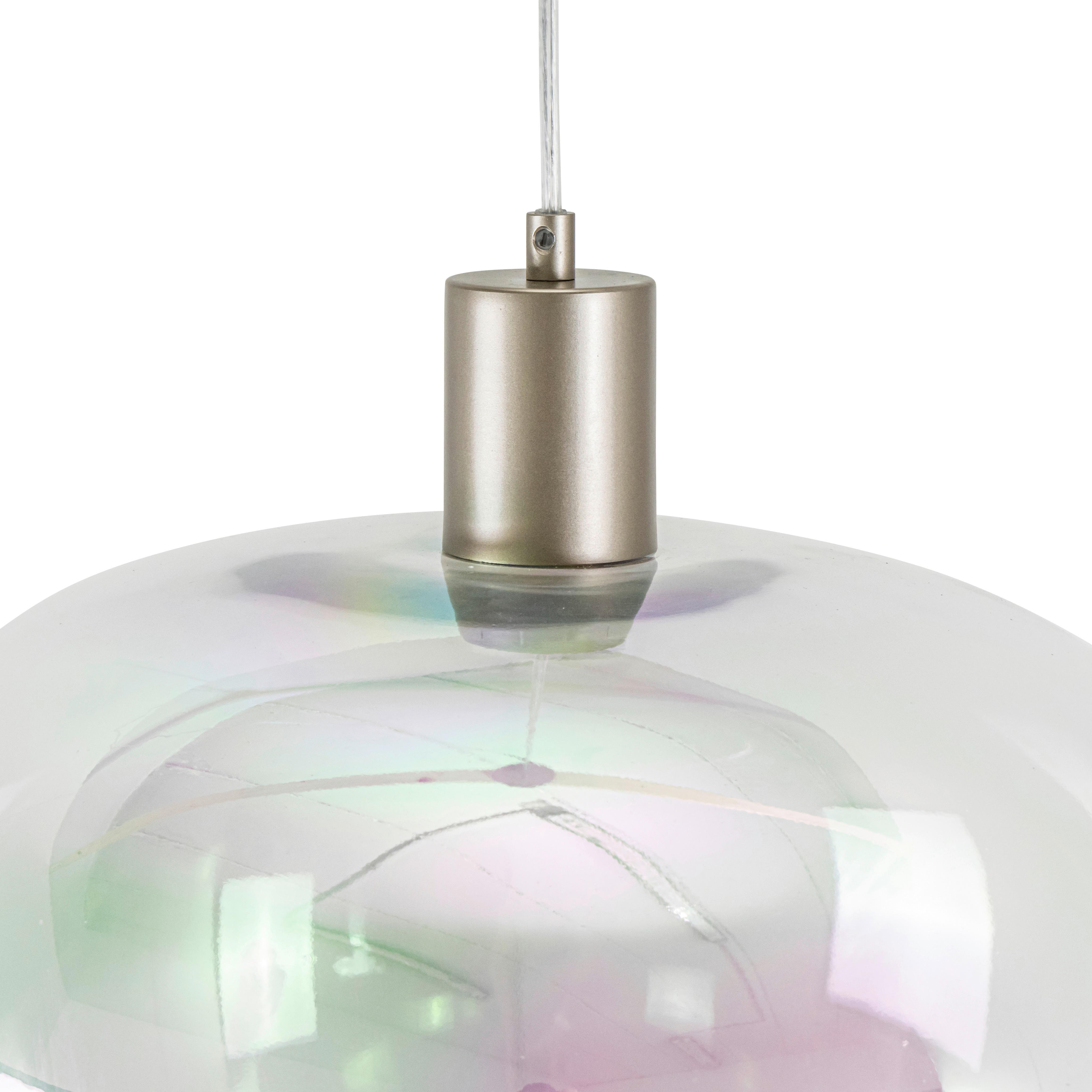 HÄNGLAMPA RENI - champagne/multicolor, Modern, metall/glas (40/120cm)