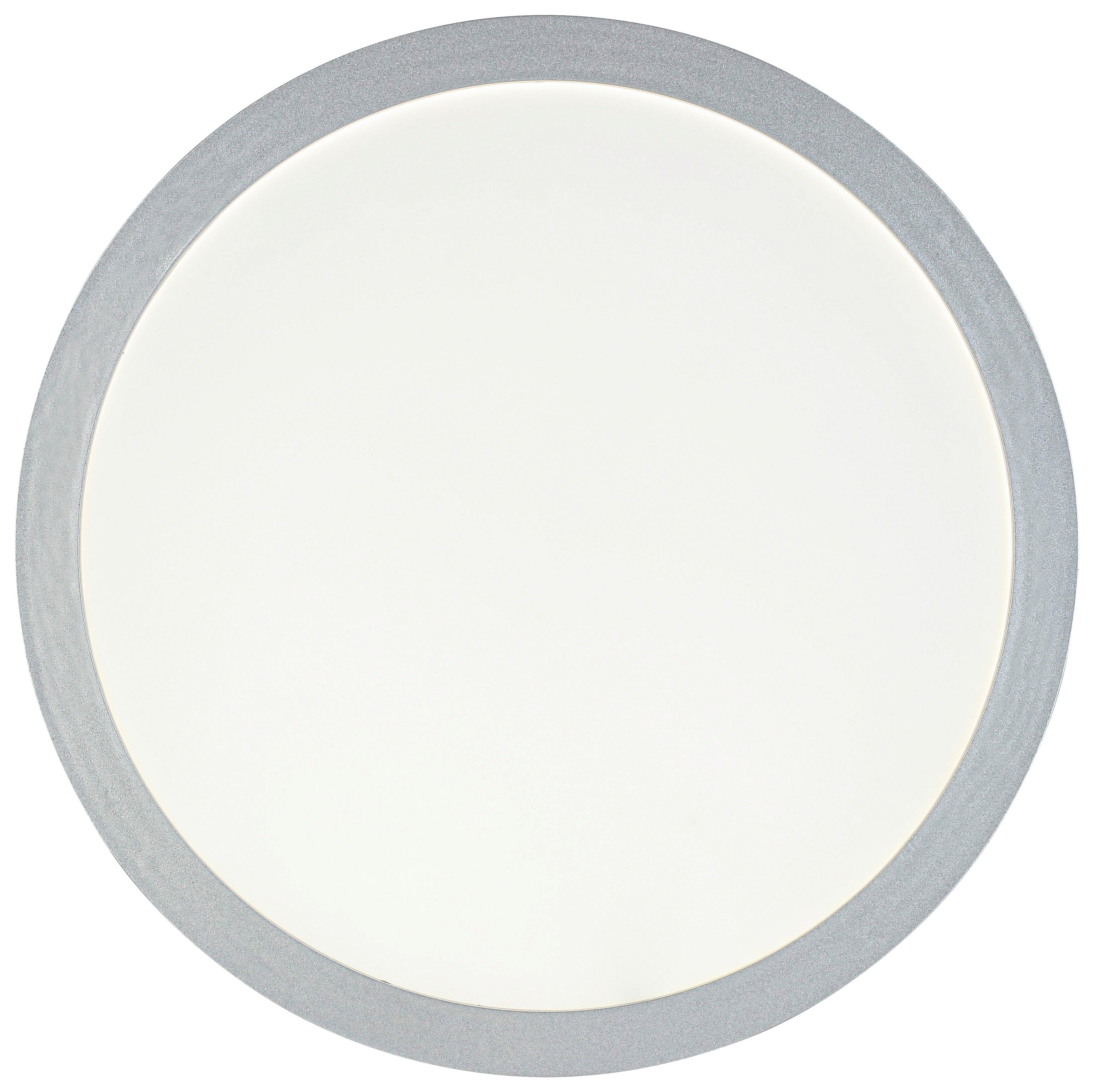 LED-Deckenleuchte Imo max. 16 Watt - Silberfarben/Weiß, ROMANTIK / LANDHAUS, Kunststoff (30/5cm) - Mömax