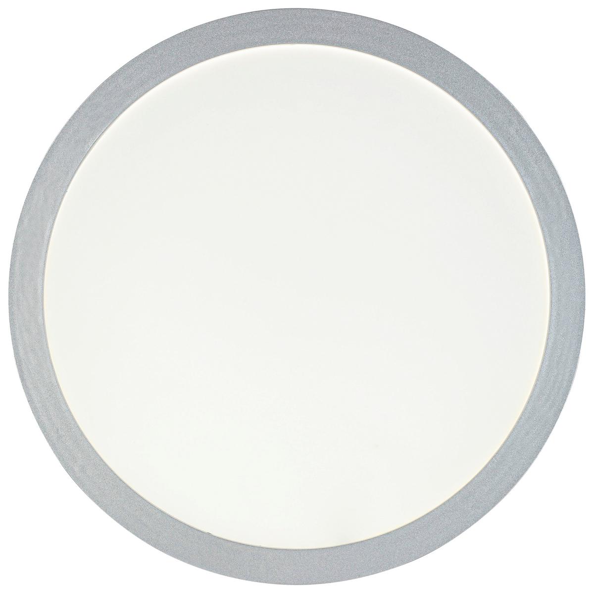 LED-Deckenleuchte Imo max. 16 Watt - Silberfarben/Weiß, ROMANTIK / LANDHAUS, Kunststoff (30/5cm) - Mömax