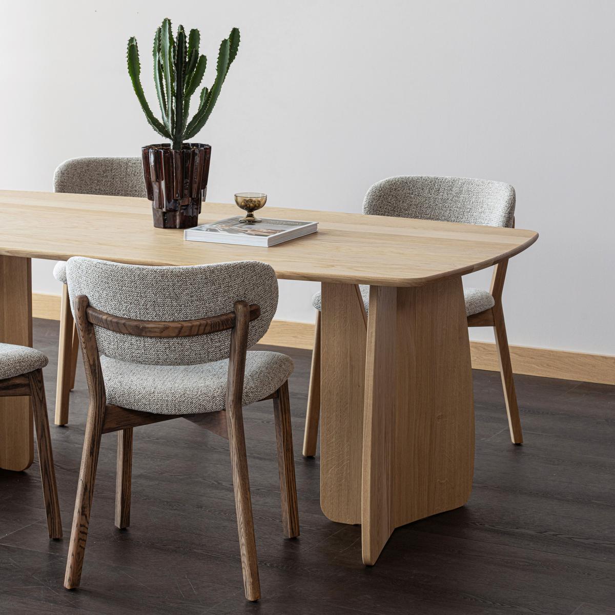 Stuhl-Set Udar 2er-Set Naturfarben - Naturfarben, MODERN, Holz/Textil (51/82/60cm) - Livetastic