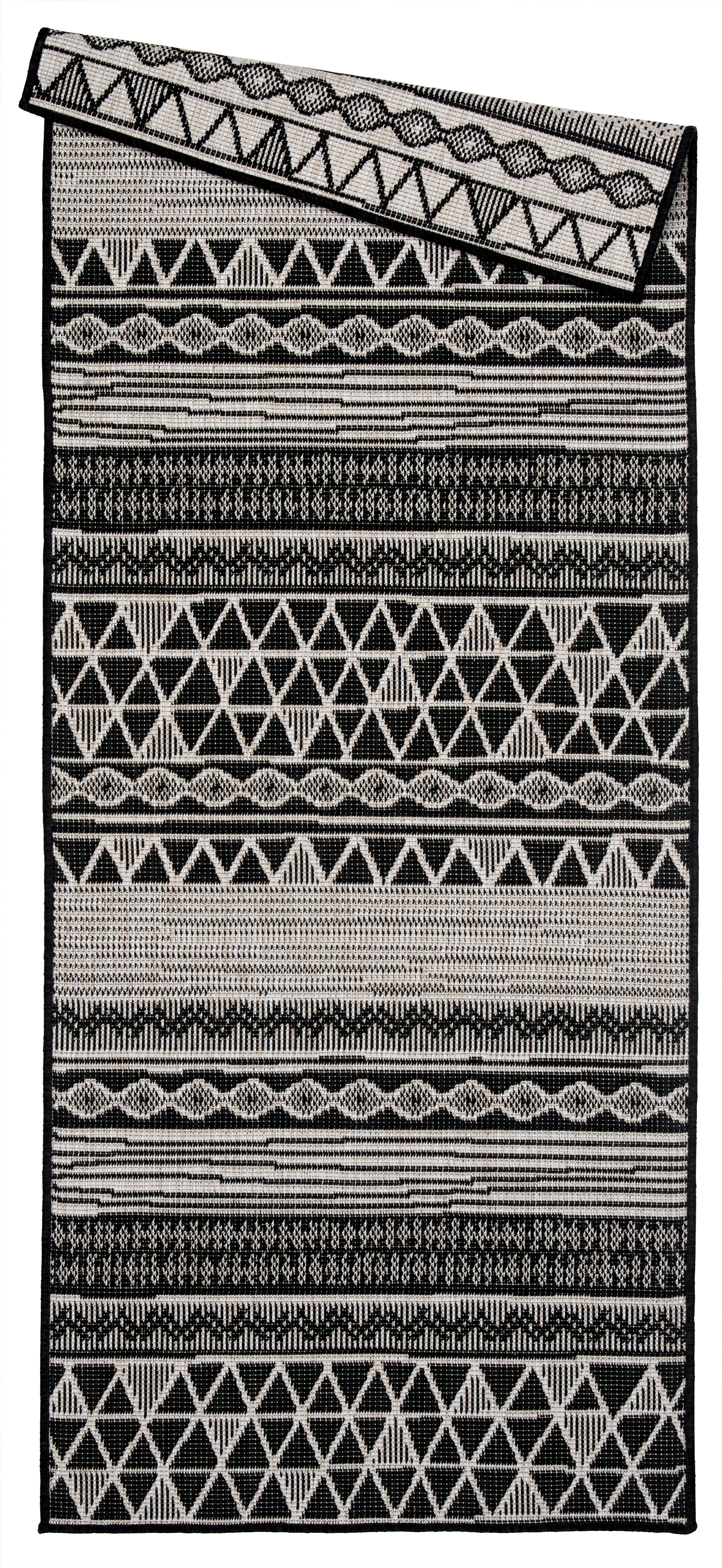 Flachwebteppich in Grau - Grau, MODERN, Textil (80/200cm) - Modern Living