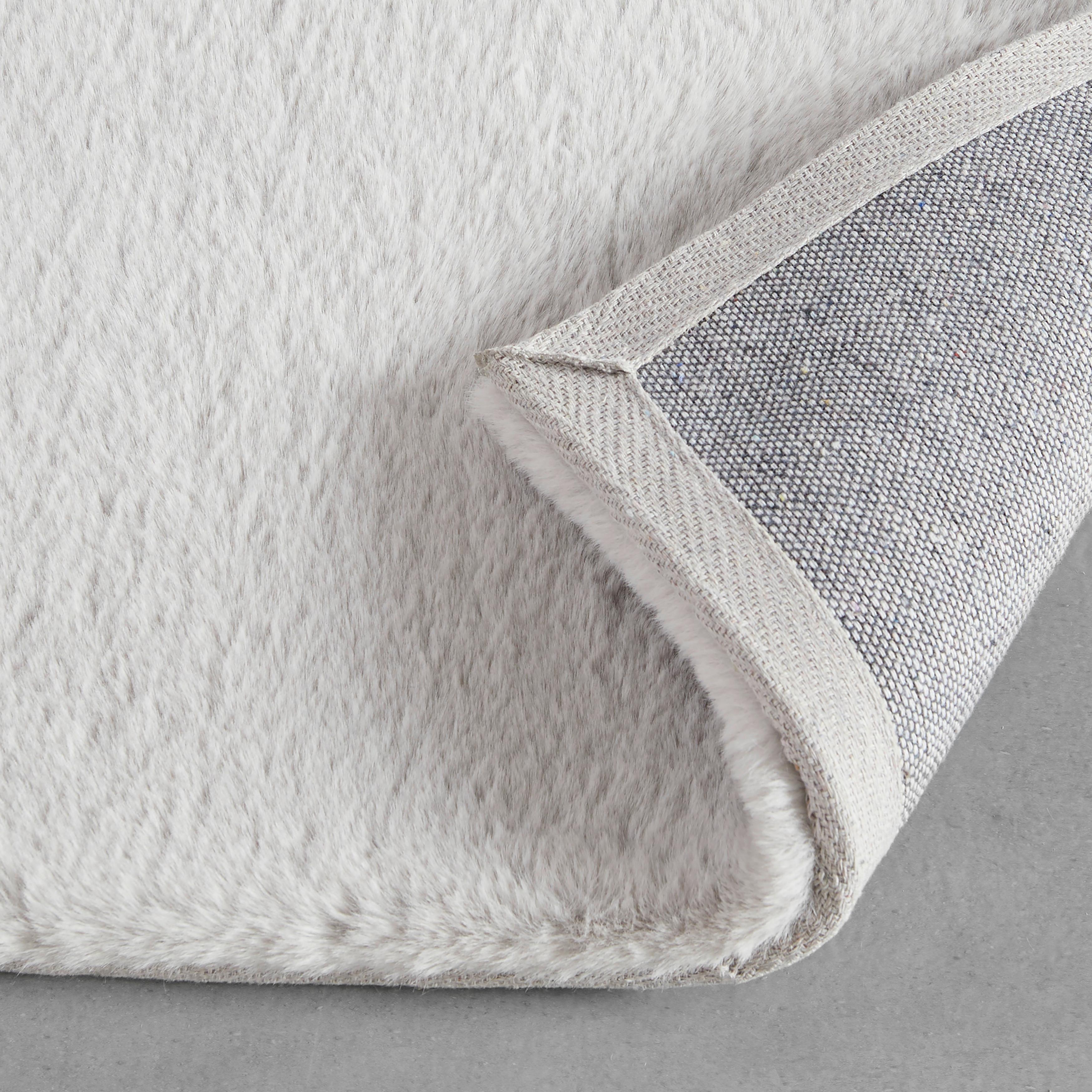 Kunstfell Caroline 4 Hellgrau ca. 200x290cm - Hellgrau, MODERN, Textil (200/290cm) - Mömax