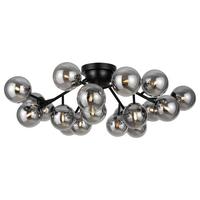 Deckenleuchte Dallas Schwarz max. 28 Watt - Schwarz, Basics, Glas/Metall (75/30/75cm) - MAYTONI