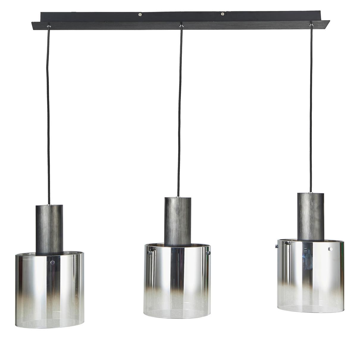 LAMPA WISZĄCA ALESUND - czarny, Design, metal/szkło (90/20/120cm) - Dieter Knoll