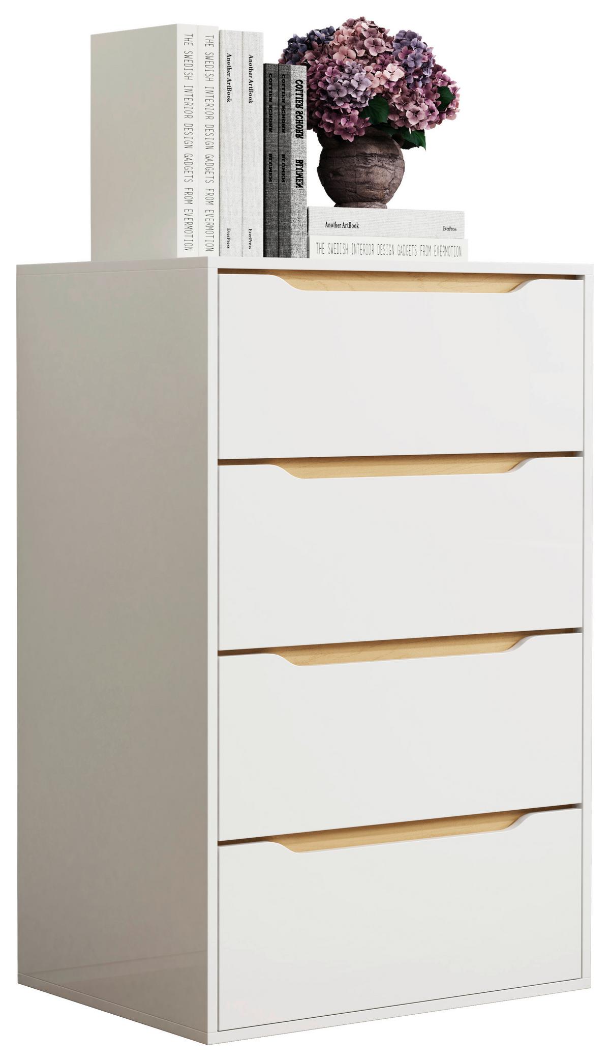 KOMMODE MALIRA XL - Honigeiche/Weiss, Design, Holzwerkstoff (65/102/48cm) - MID.YOU