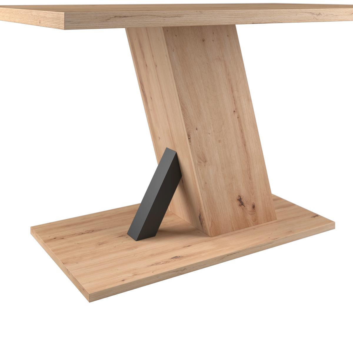 Masă SEVERIN 138 - culoare lemn stejar, Modern, material pe bază de lemn (138/76/90cm)