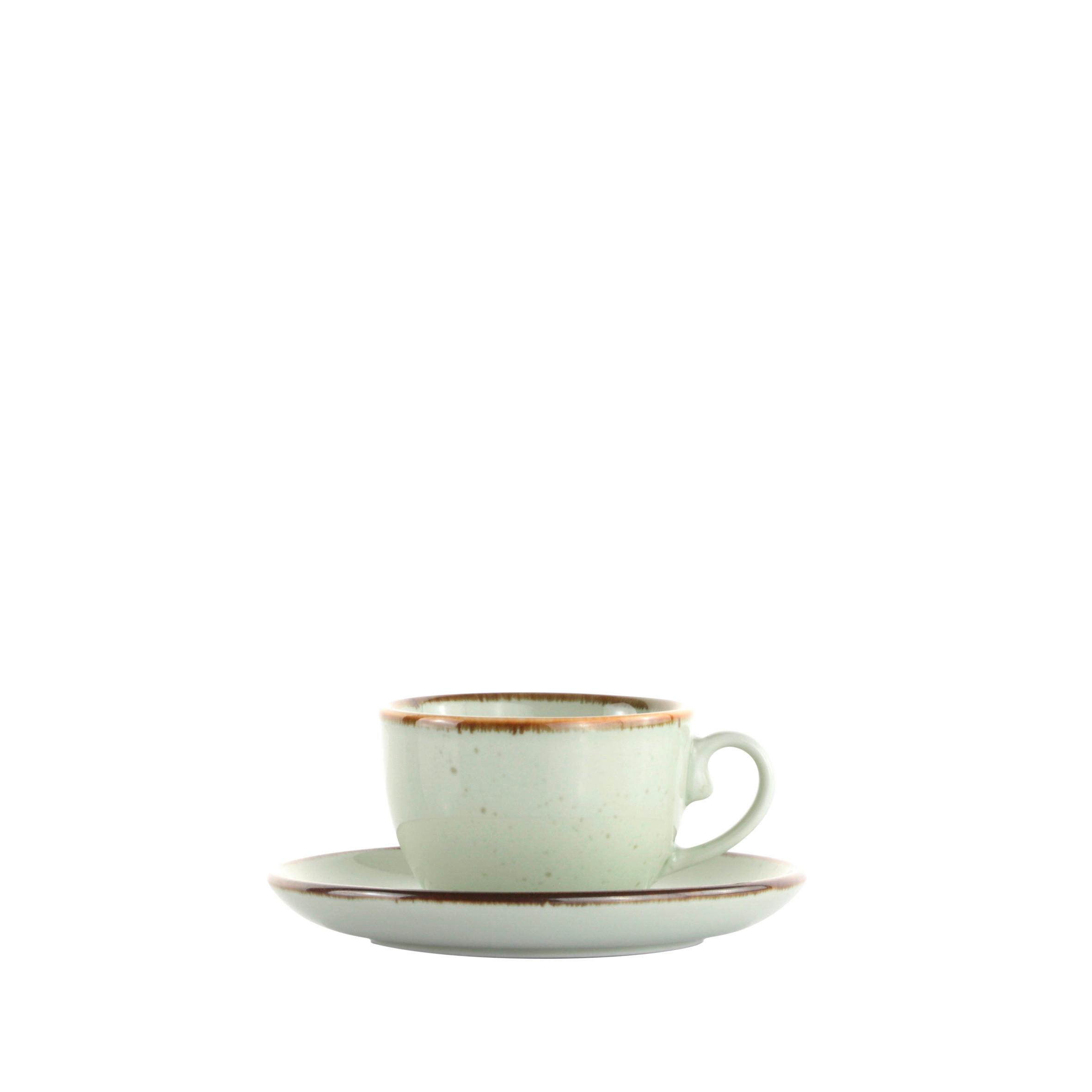 Espressotasse mit Untertasse Capri Creme - Creme, Modern, Keramik - Mömax