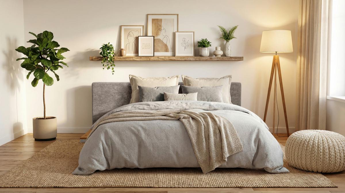 Boxspring Kanapéágy Bloom - krémszínű/barna, Modern, műanyag/faalapú anyag (292/79/215cm)