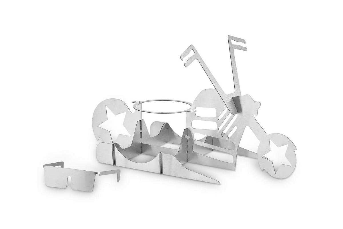 Grillform Benedikt Silberfarben - Silberfarben, KONVENTIONELL, Metall (33,5/15/2,5cm) - Mömax