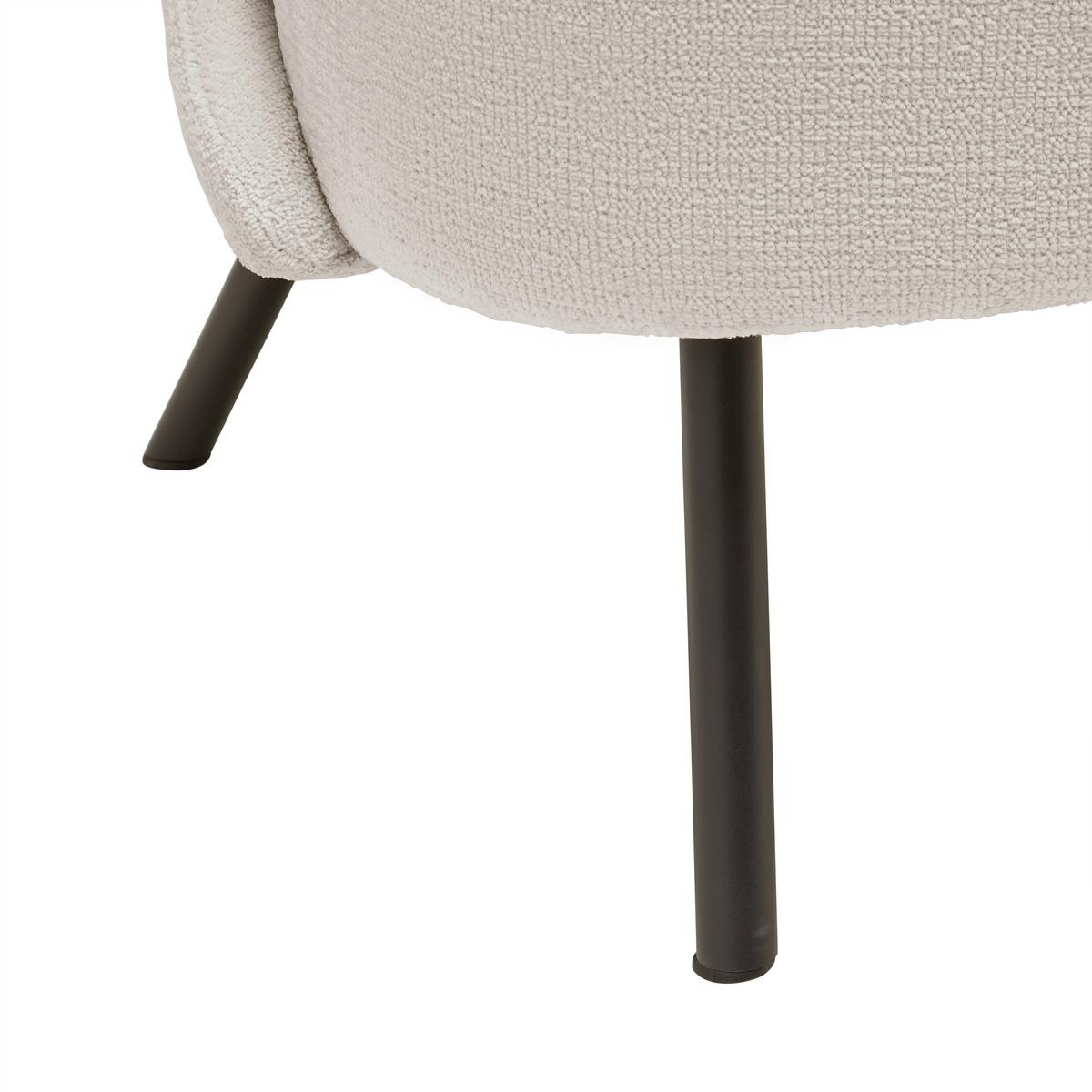 Sessel Floris Beige - Beige/Schwarz, ROMANTIK / LANDHAUS, Holz/Textil (67/77/73cm) - Mömax