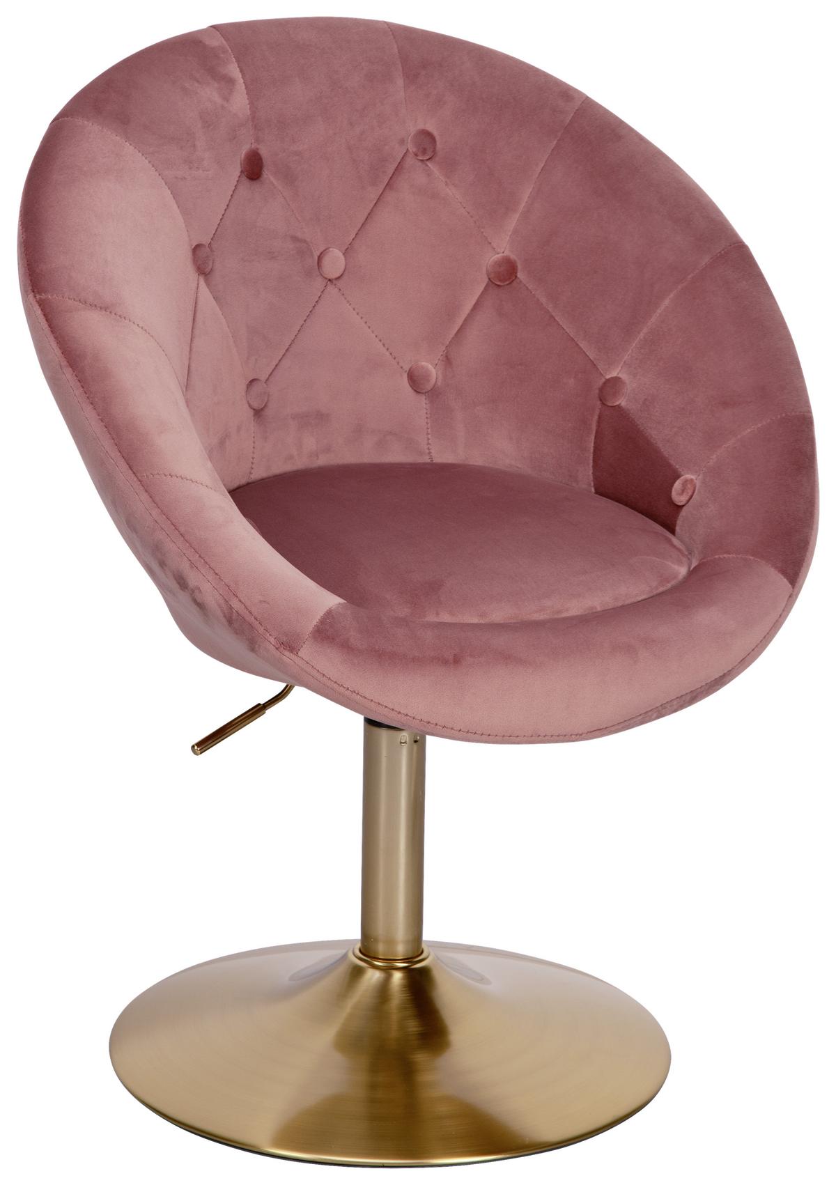 Stol Wl6.300 - zlate barve/roza, Konvencionalno (67/100/62cm) - MID.YOU