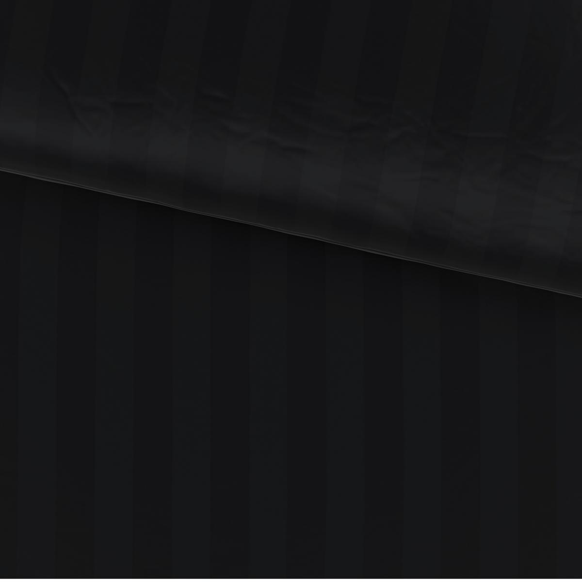 Bettwäsche Xenia Streif Schwarz ca. 135x200cm - Schwarz, MODERN, Textil (135/200cm) - Premium Living