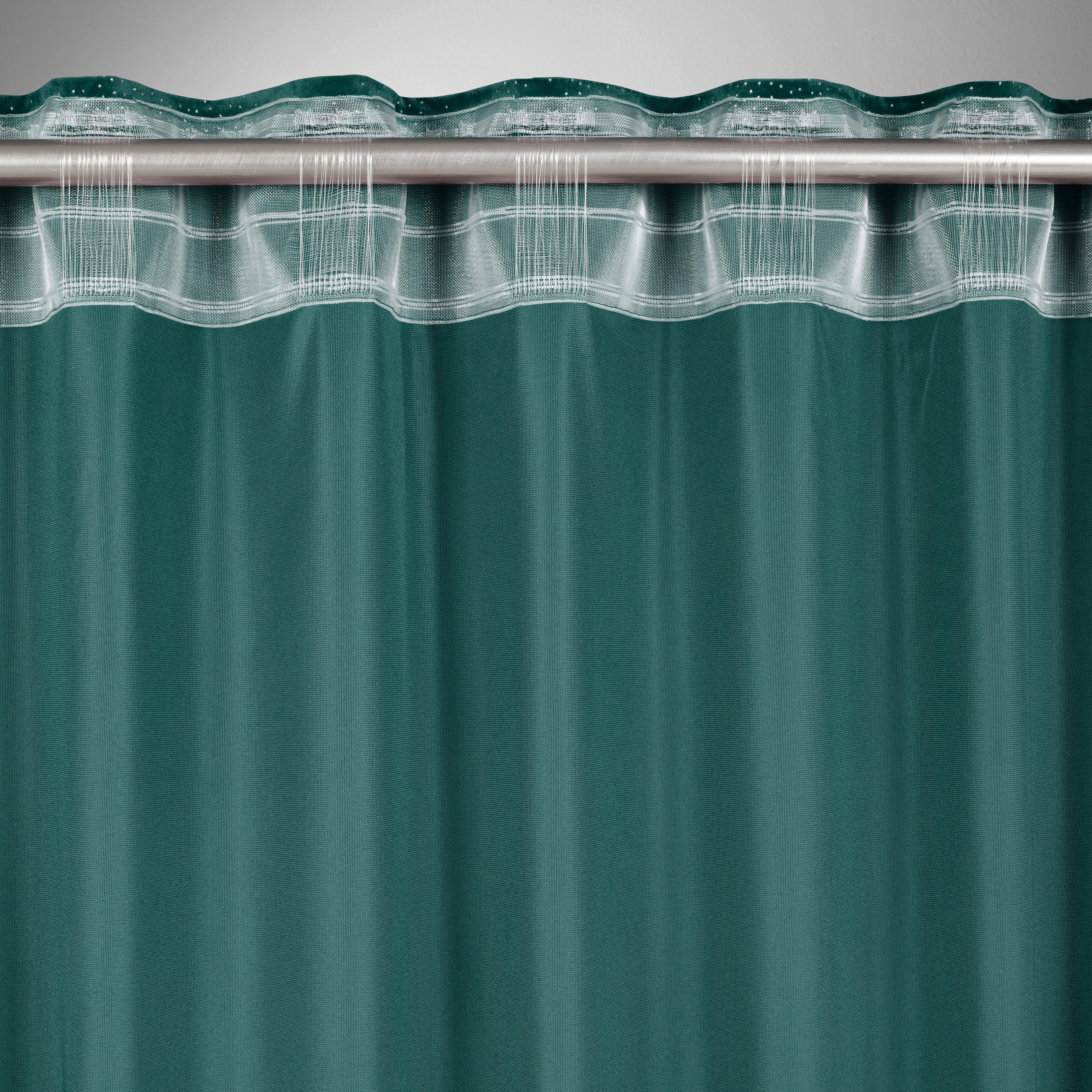 GARDINLÄNGD LUCIA - grön, textil (140/245cm) - Mömax