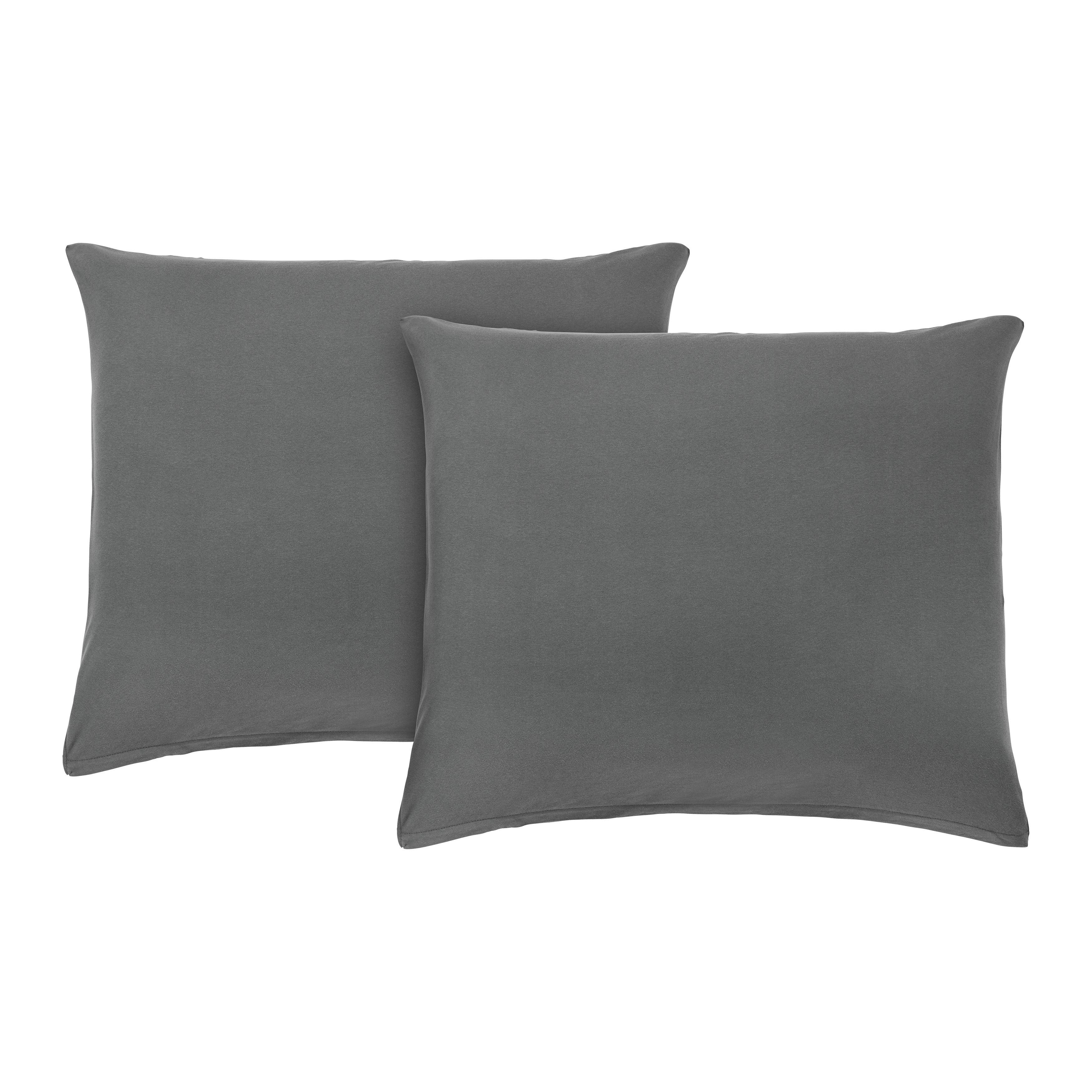 Díszpárnahuzat Szett Basic 2 Db-Os - antracit, Modern, textil (70/90cm) - Modern Living