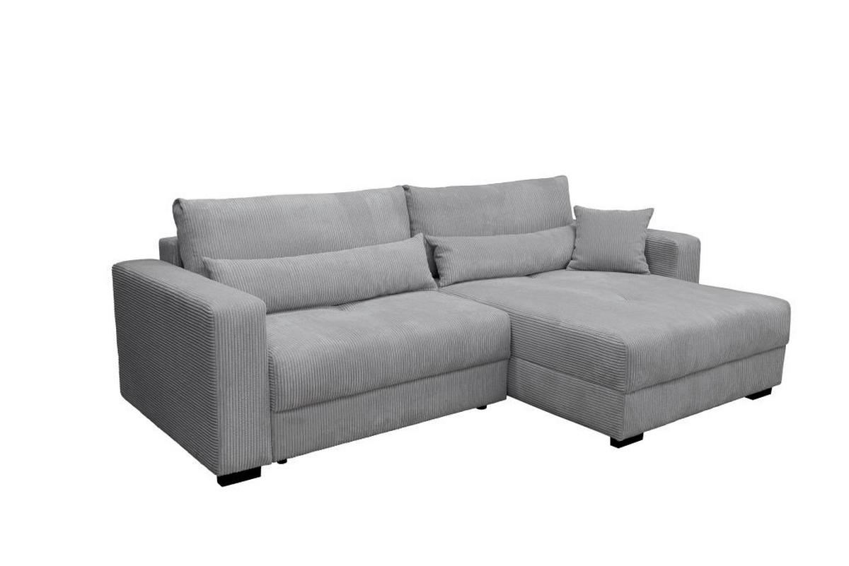 Kutna Garnitura Xela - siva/crna, Moderno, tekstil (265/170cm) - Modern Living