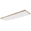 LED-Deckenleuchte Doro Dunkelbraun/Weiß max. 36 Watt - Dunkelbraun/Opal, Natur, Holzwerkstoff/Kunststoff (120/30/7,5cm) - Globo