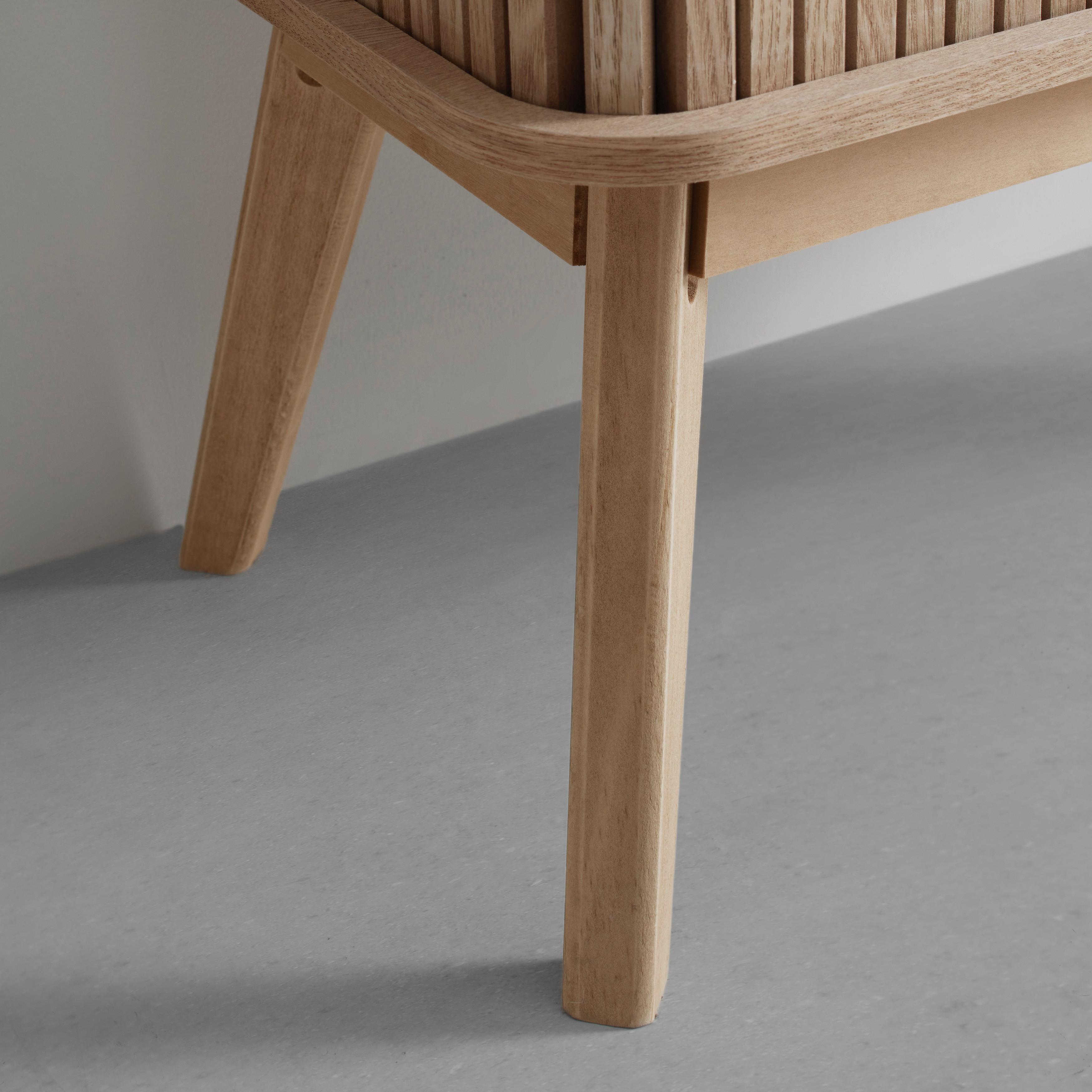 BYRÅ SKANDY - naturfärgad, Modern, trämaterial/trä (70/80/30cm) - Premium Living