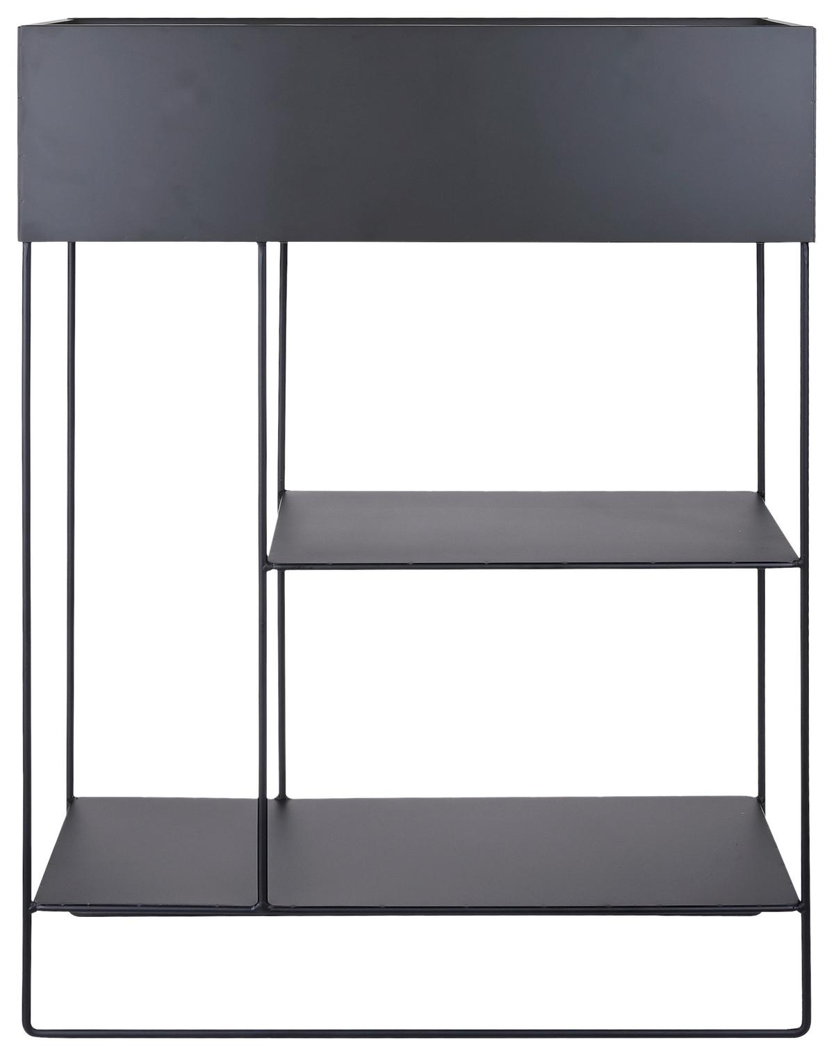 Übertopf Cosy in Schwarz - Schwarz, MODERN, Metall (60/80/25cm) - Mömax