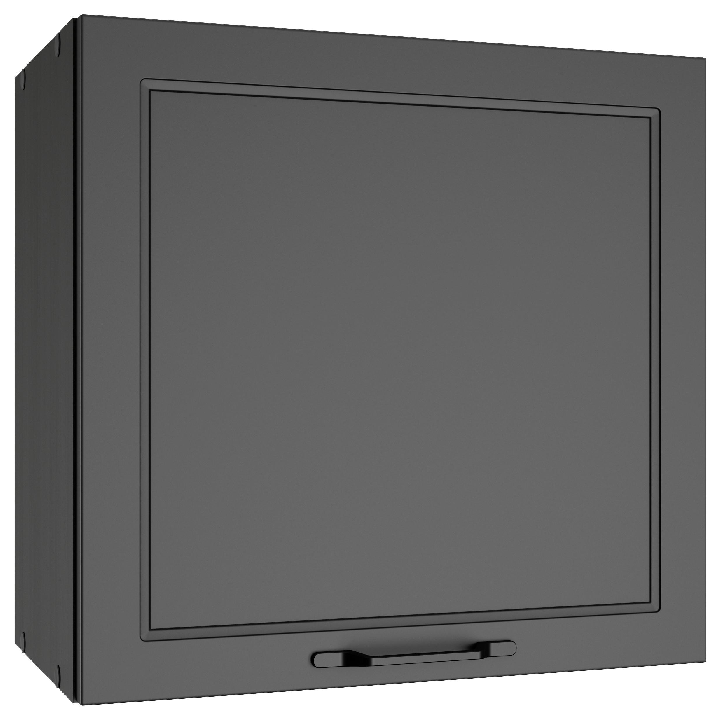 Küchenoberschrank Meran ca. 60x57x34 cm Grau - Schwarz/Grau, LIFESTYLE, Holzwerkstoff/Metall (60/57/34cm) - Held