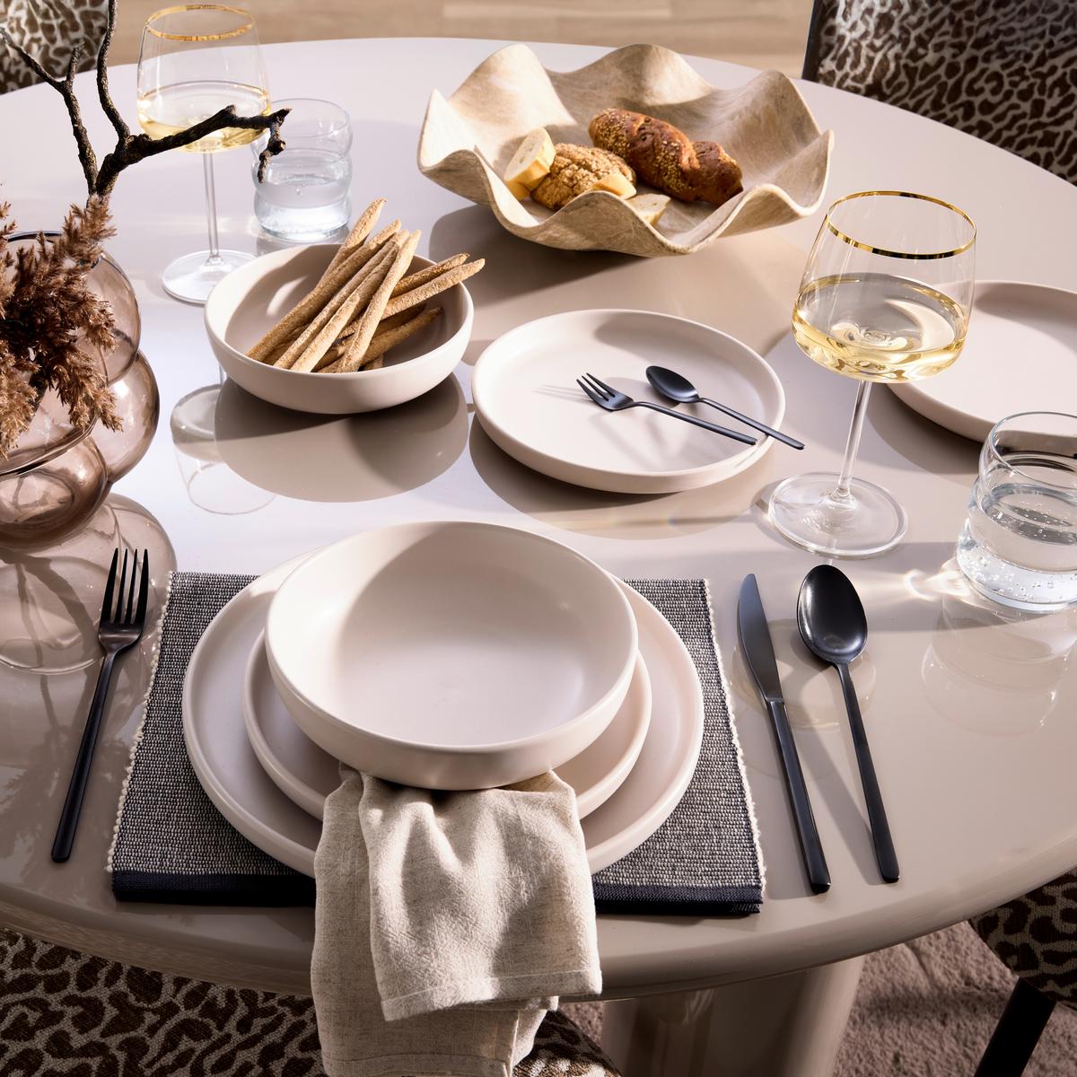 Tafelservice Creme, 12-Teilig - Creme, Modern, Keramik - Mömax