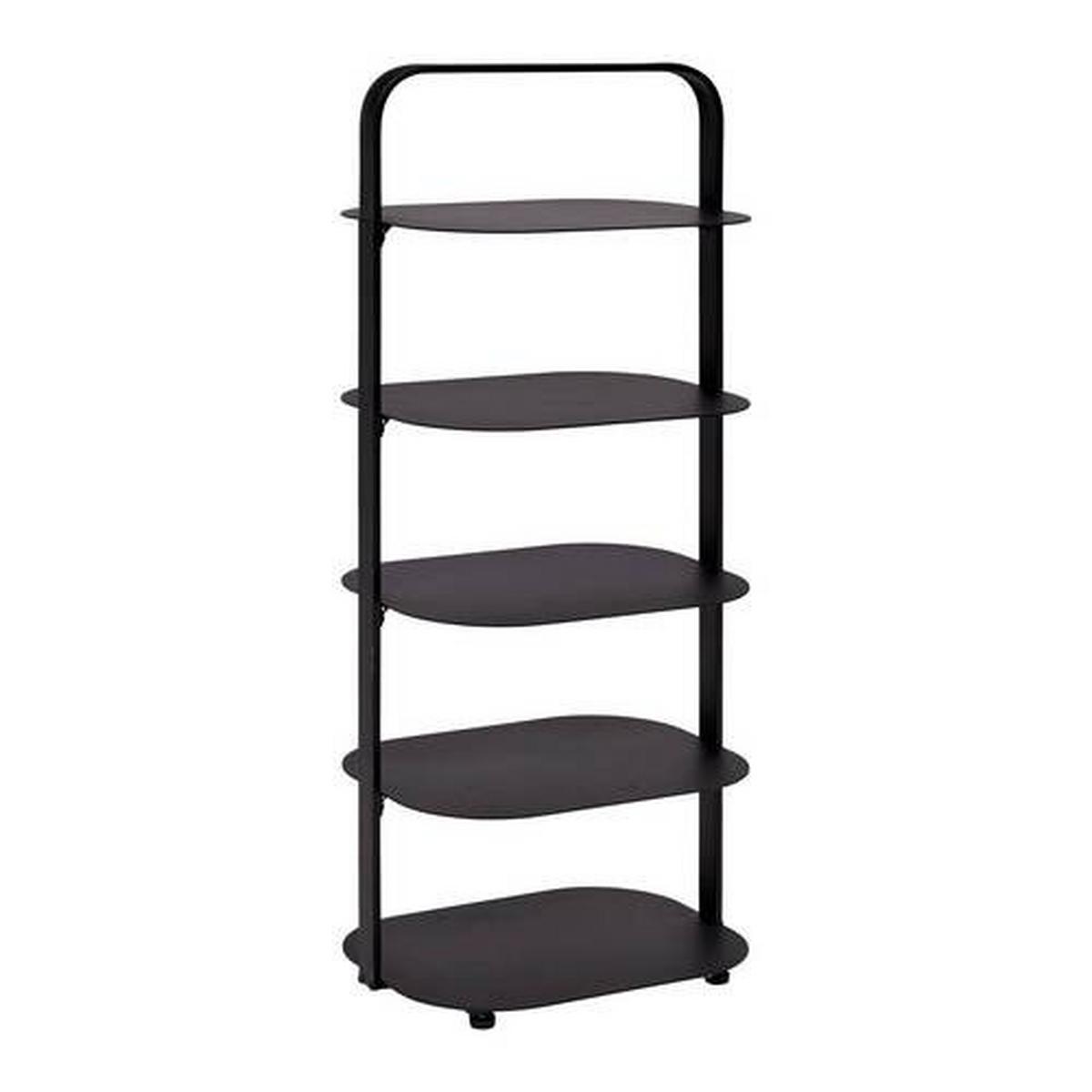 Regal Levit in Schwarz - Schwarz, MODERN, Kunststoff/Metall (47/109/35cm) - Premium Living