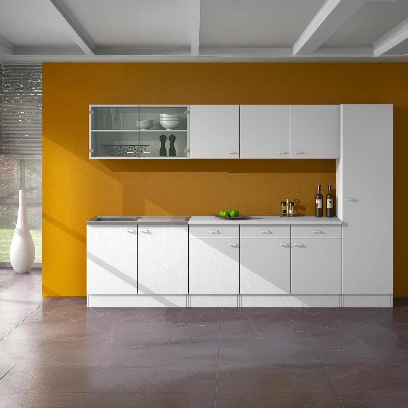 Kuhinjski Gornji Element Speed H 100 W - bijela, Konvencionalno, drvni materijal/plastika (100/54,8/32cm) - Based
