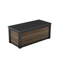 Kissenbox Anthrazit/Braun - Anthrazit/Braun, MODERN, Kunststoff (72/64/155cm) - Gardenson