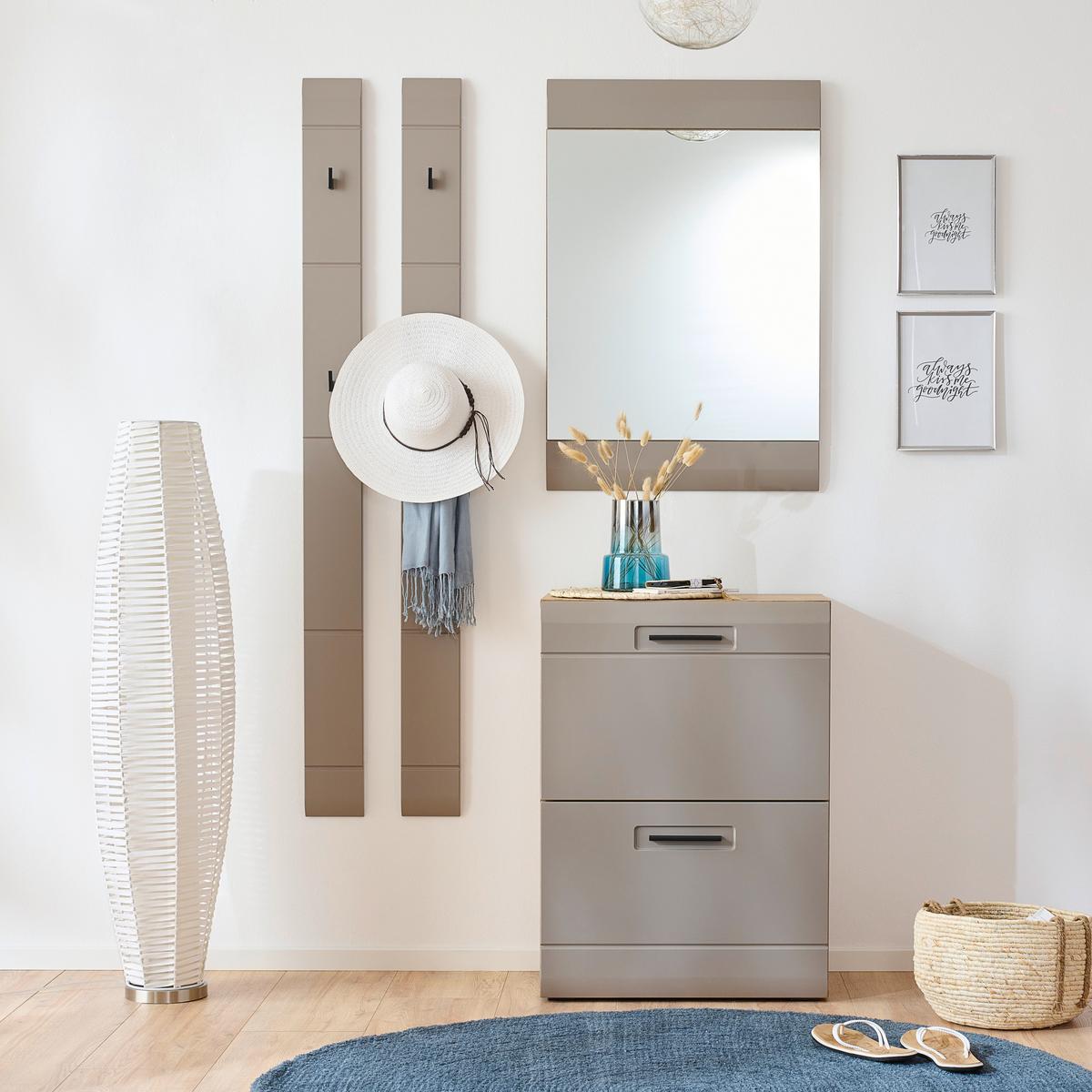 Oglindă AURIS - gri, Modern (60/90/2cm) - Modern Living