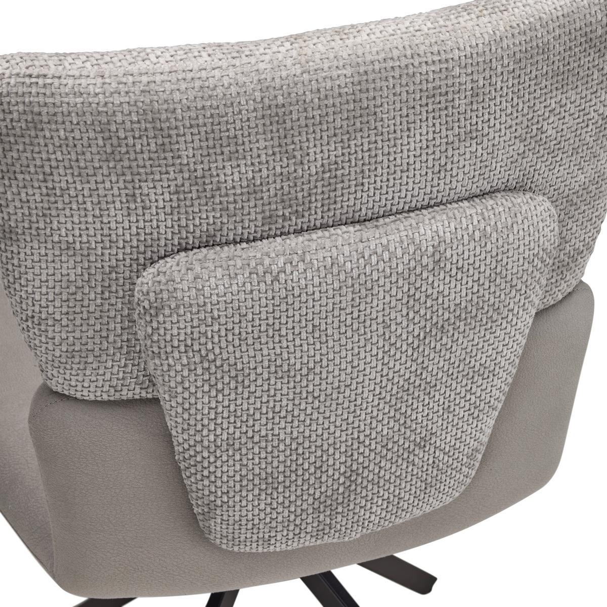 Stuhl Paola Grau/schwarz - Schwarz/Grau, Design, Holz/Textil (49/89.5/62cm) - Mömax
