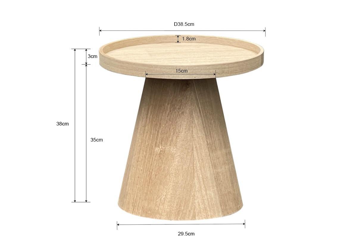 SIDOBORD JENS - naturfärgad, Modern, trämaterial/trä (38/38cm) - Premium Living