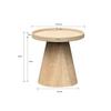 SIDOBORD JENS - naturfärgad, Modern, trämaterial/trä (38/38cm) - Premium Living