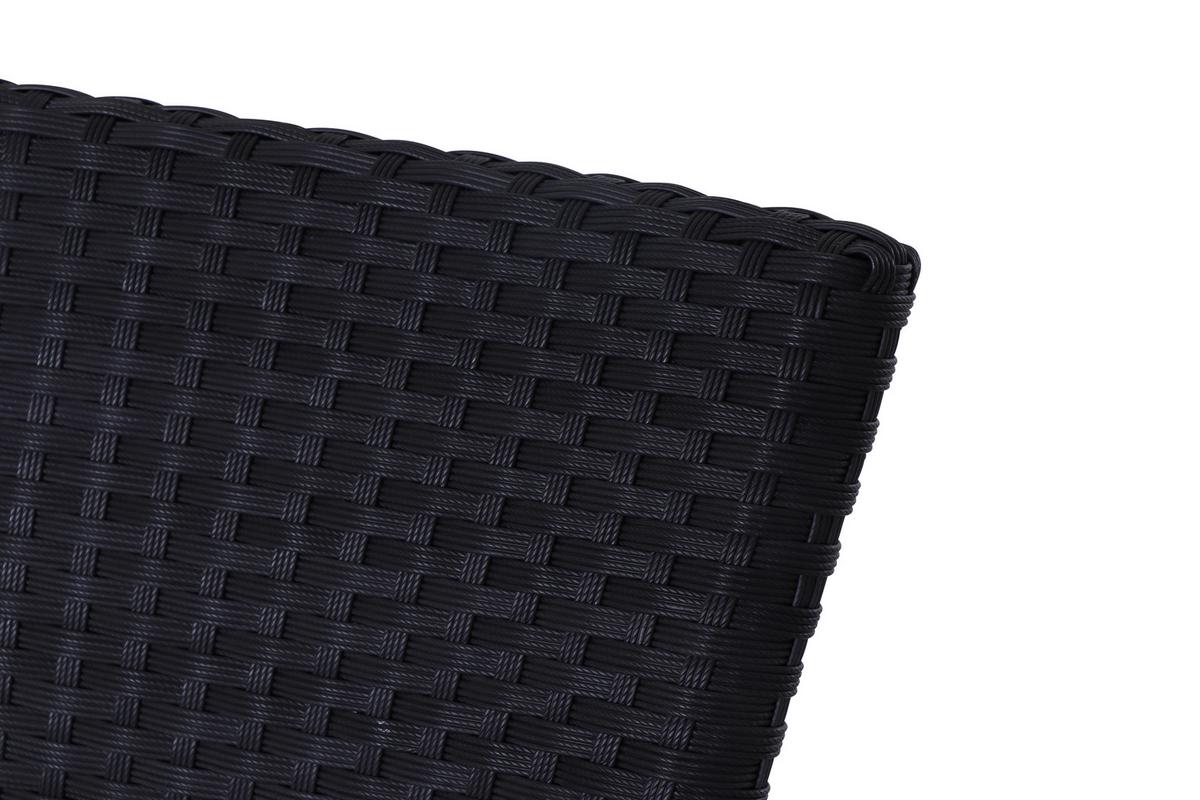 GARTENSESSEL-SET MINAS SESSEL-SET 2ER - Schwarz, MODERN, Kunststoff/Metall (56/83/60cm) - Gardenson