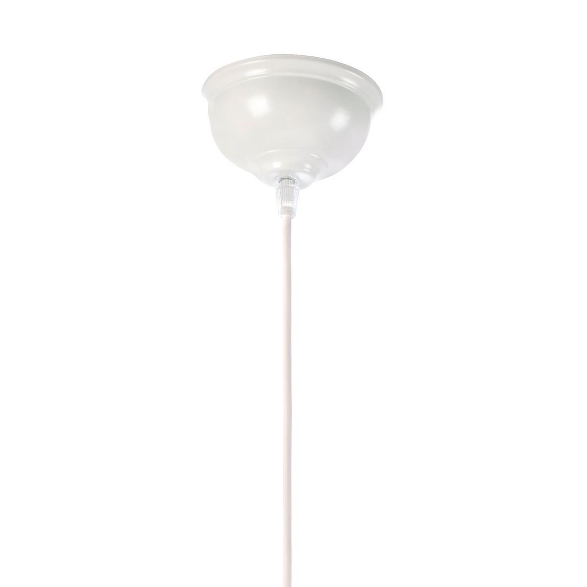 Hängeleuchte Grau/Weiß max. 22 Watt - Weiß/Grau, KONVENTIONELL, Textil/Stein (40/100cm)