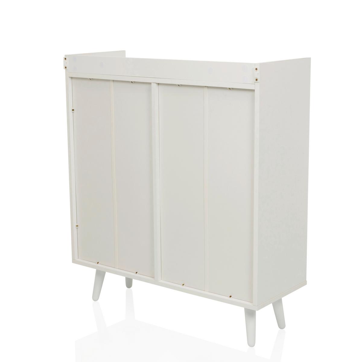 Komoda Myrdal, Bela - bela, Moderno, kovina/leseni material (80/90/30cm) - MID.YOU