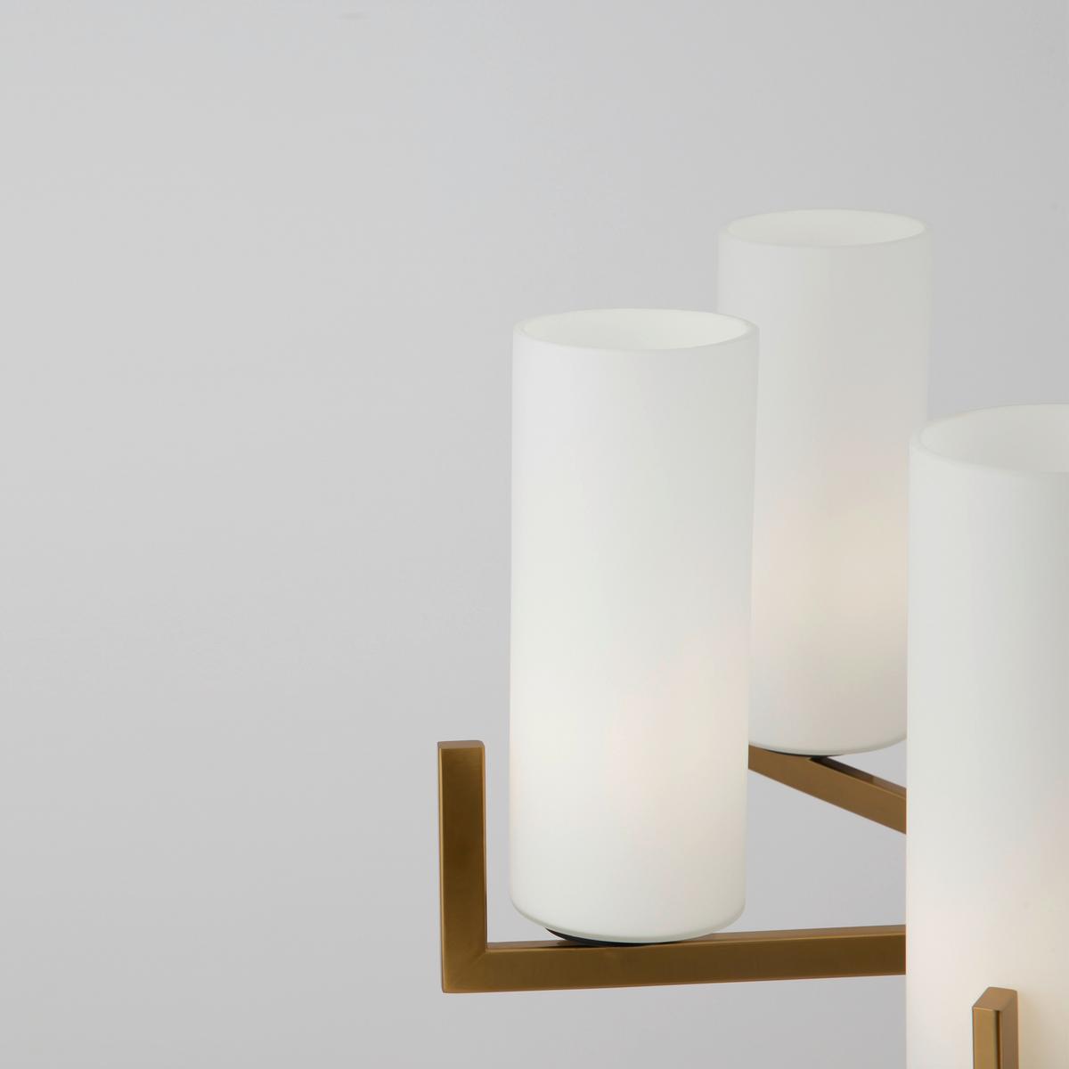 Kronleuchter Fortano Messingfarben max. 40 Watt - Messingfarben, Trend, Glas/Metall (67/52,4/67cm) - MAYTONI