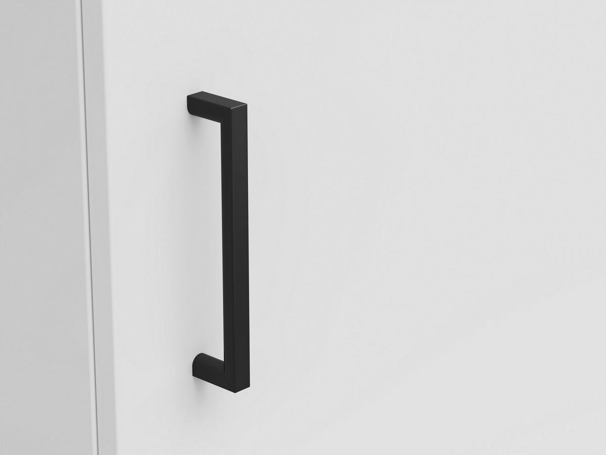 Komoda Multi - bijela/crna, Moderno, drvni materijal/plastika (45/83/40cm) - Modern Living