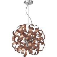 LAMPA WISZĄCA LED CURLY - kolor miedziany, Lifestyle, metal (40/320cm) - Ambiente
