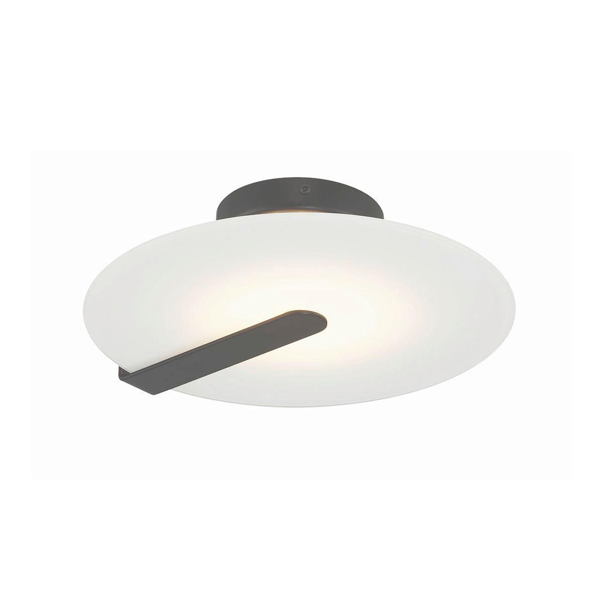 LED Falilámpa Qn-Nuvola-F-S-Bk - fekete, Design, üveg/fém (31/9,2cm) - Elstead Lighting