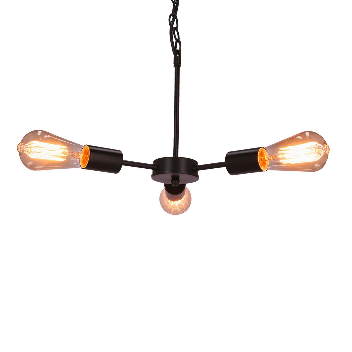 Svjetiljka Viseća 33-09371 Sparta - crna, Design, metal (36/36/105cm)