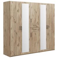 Dulap Dillingen DILLINGEN -EXKLUSIV- - culoare lemn stejar, Konventionell, sticlă/material pe bază de lemn (225/208/58cm) - Mömax