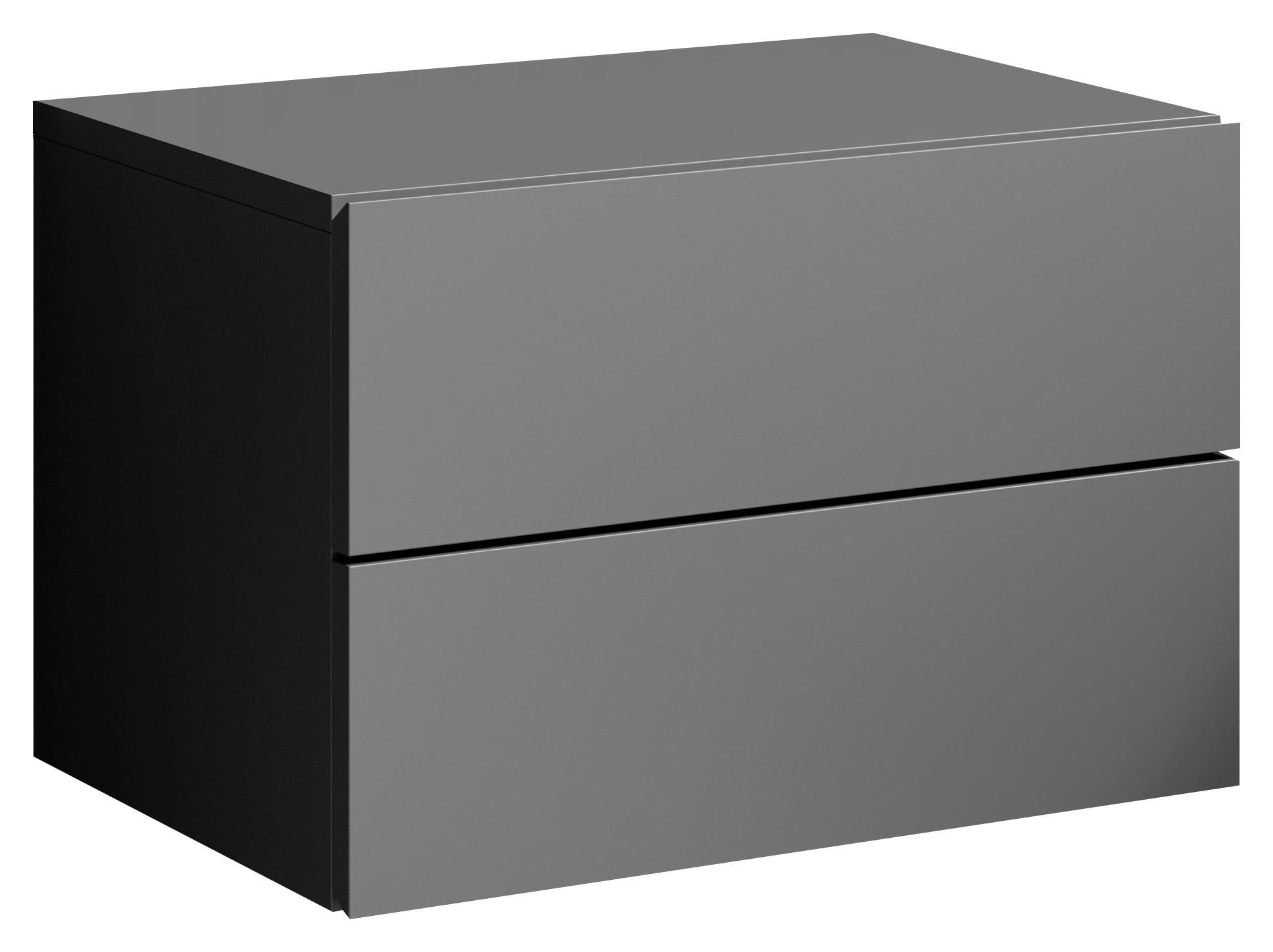 SZAFKA NOCNA CABO - kolor grafitowy, Modern, materiał drewnopochodny (42/28/30cm) - Livetastic