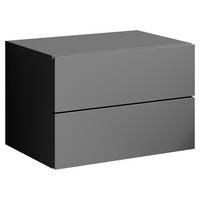 SZAFKA NOCNA CABO - kolor grafitowy, Modern, materiał drewnopochodny (42/28/30cm) - Livetastic