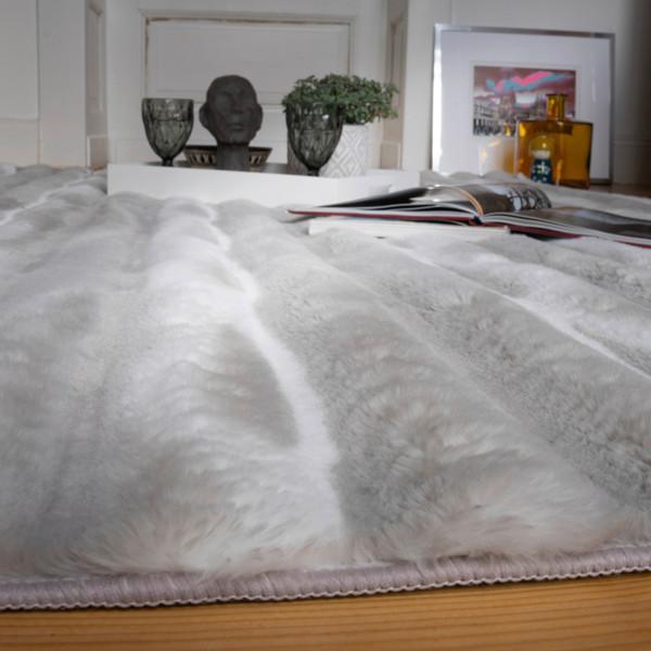 HOCHFLORTEPPICH MY WAVES 305 - Silberfarben, Basics, Textil (40/60cm)